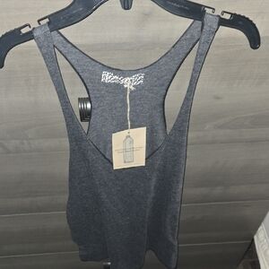 🟢 Charcoal Racerback Tank Top